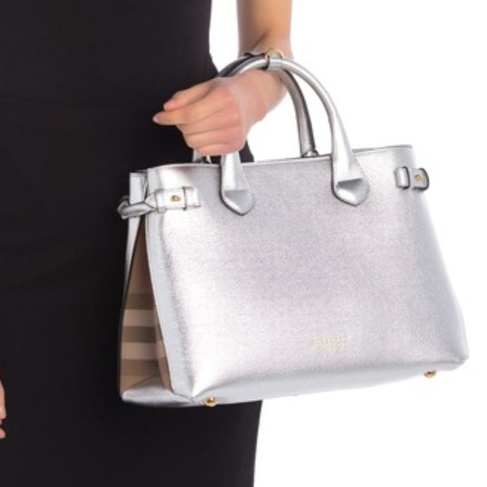 Burberry Silver Tote Bag - Picture 2 of 11